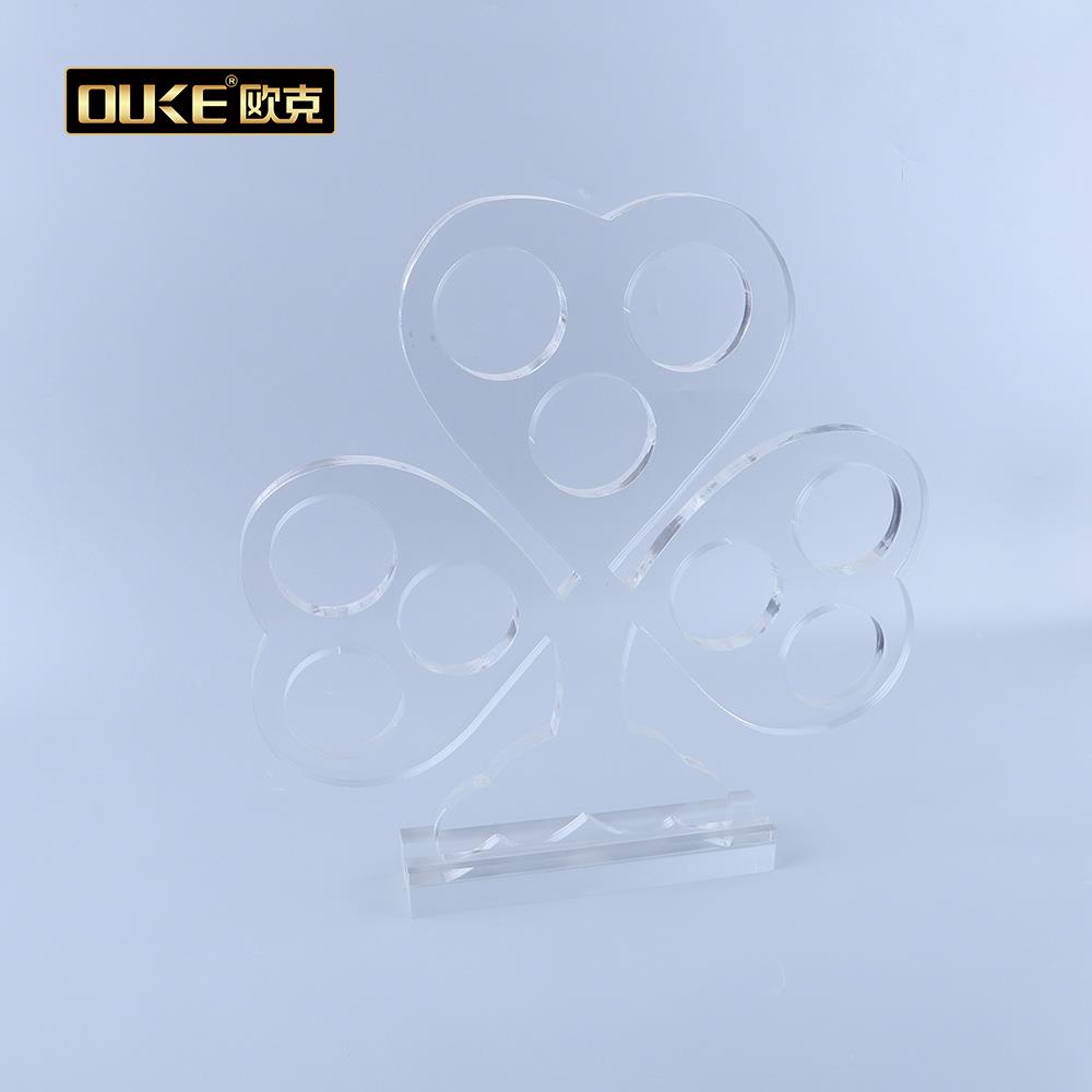 acrylic flower engrave
