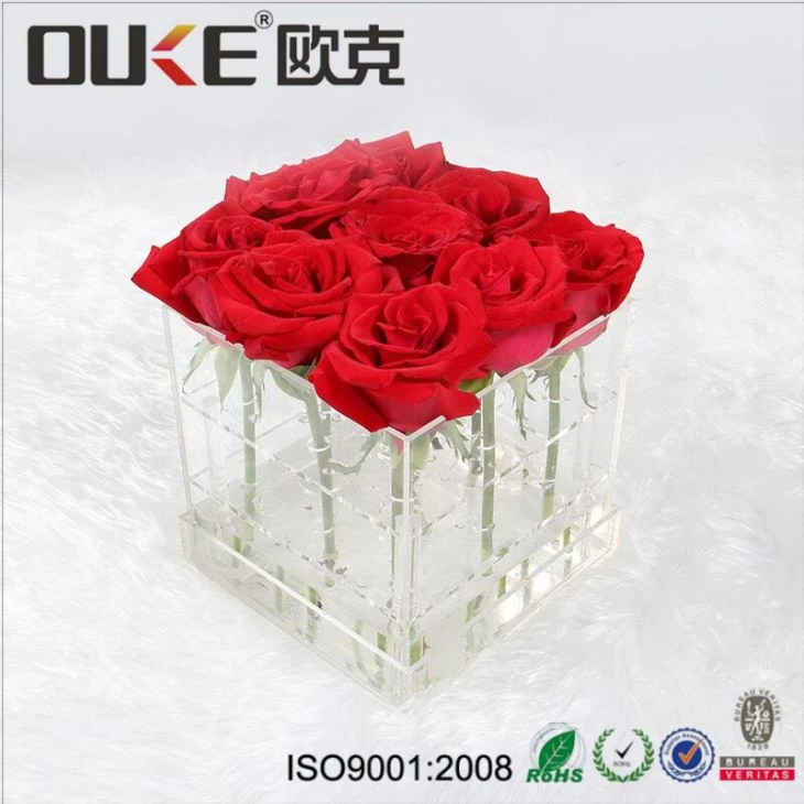 Clear Acrylic Display For Flowers