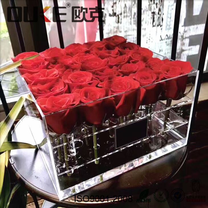 Chinese Supplier Clear Acrylic Display Box For Flowers