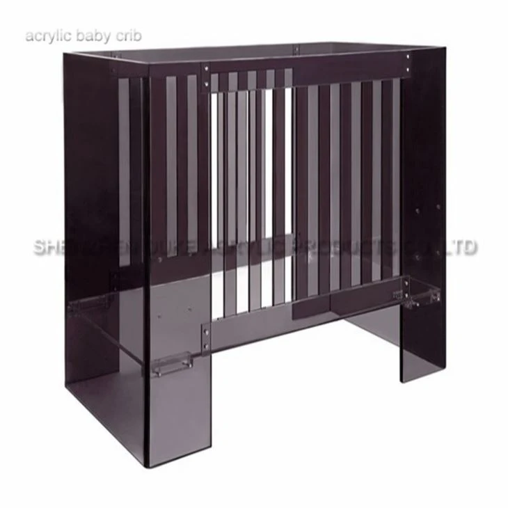 Custom Justerbar Billige Klar Akryl Baby Cribs Engroshandel