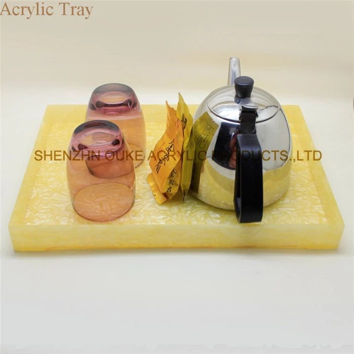 Hot Selling Clear Ost Serveringsbakke Kaffe Serveringsbakke