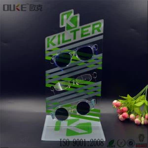Desktop Clear Eyewear Display Eyeglass Holder Stand Akryl Solbriller Organizer
