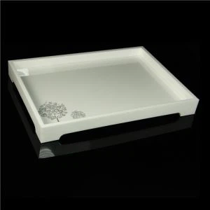 Engros Clear Serving Tray Bord Acryl Divider Bakker Mad Serving Bakke