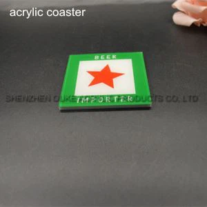 Tilbud Billige Firkantet Custom Plastic Drink Clear Akryl Coasters