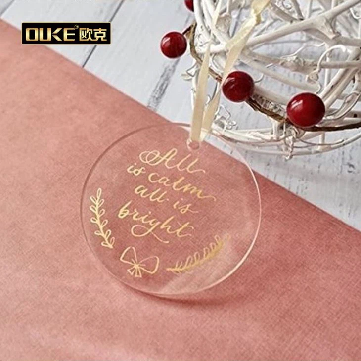 Clear Acrylic Sign With UV Printed