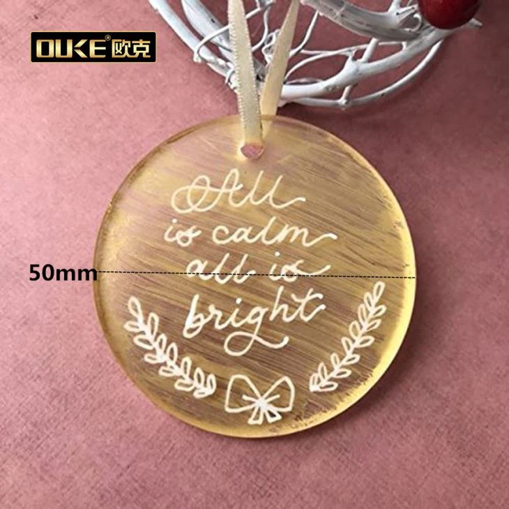 Clear Acrylic Sign With UV Printed