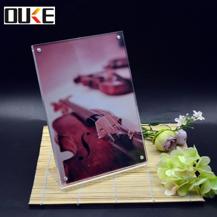 Custom Clear Acrylic Vertical Picture Frame