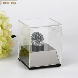 Krystalklar mode akryl Ring Display boks