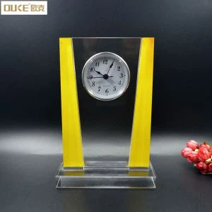 Skræddersyet Clear Desktop Acrylic Clock