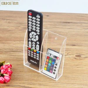 Vægmonteret klar akryl fjernbetjening holder