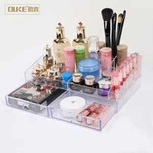Engros Klar Akryl skuffer Makeup Organizer