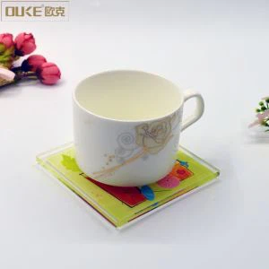 Engros Bord Decoration Clear Acrylic Coaster