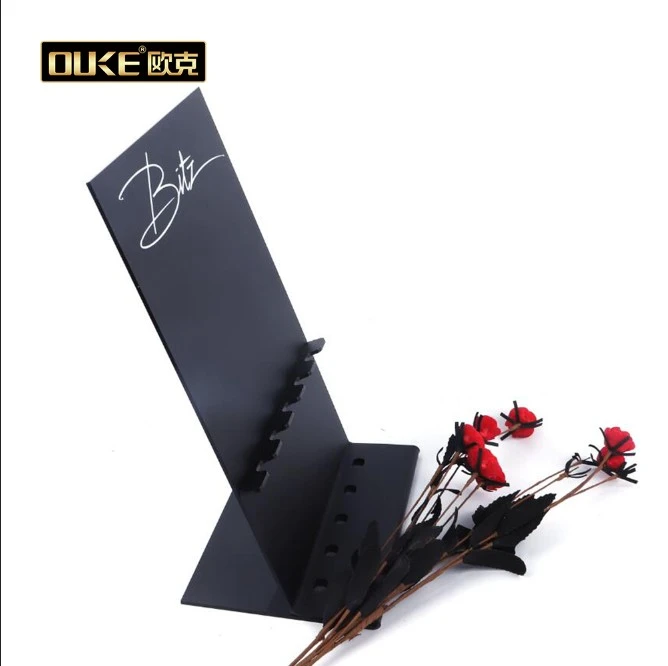 Acrylic 6 Holes Make-up Sets Display Stand